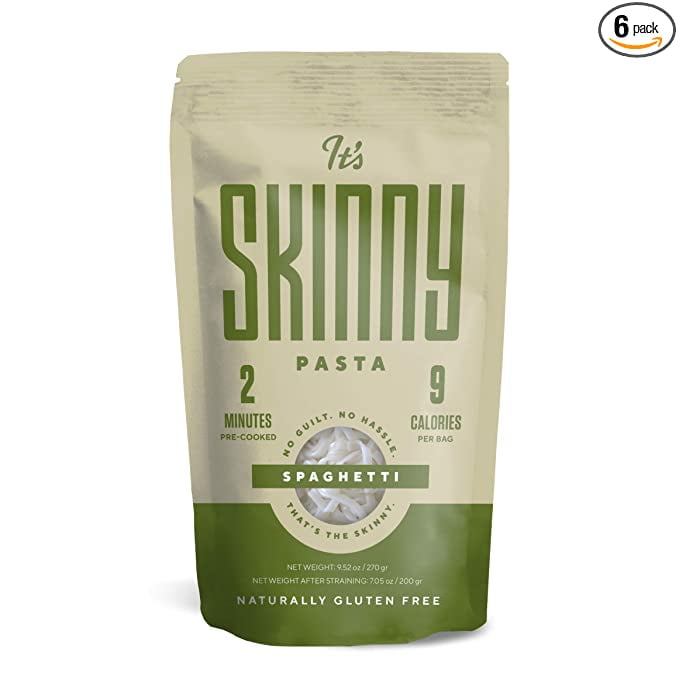 It’s Skinny Spaghetti — Healthy, Low Calorie, LowCarb Konjac Pasta — Fully Cooked and Ready to