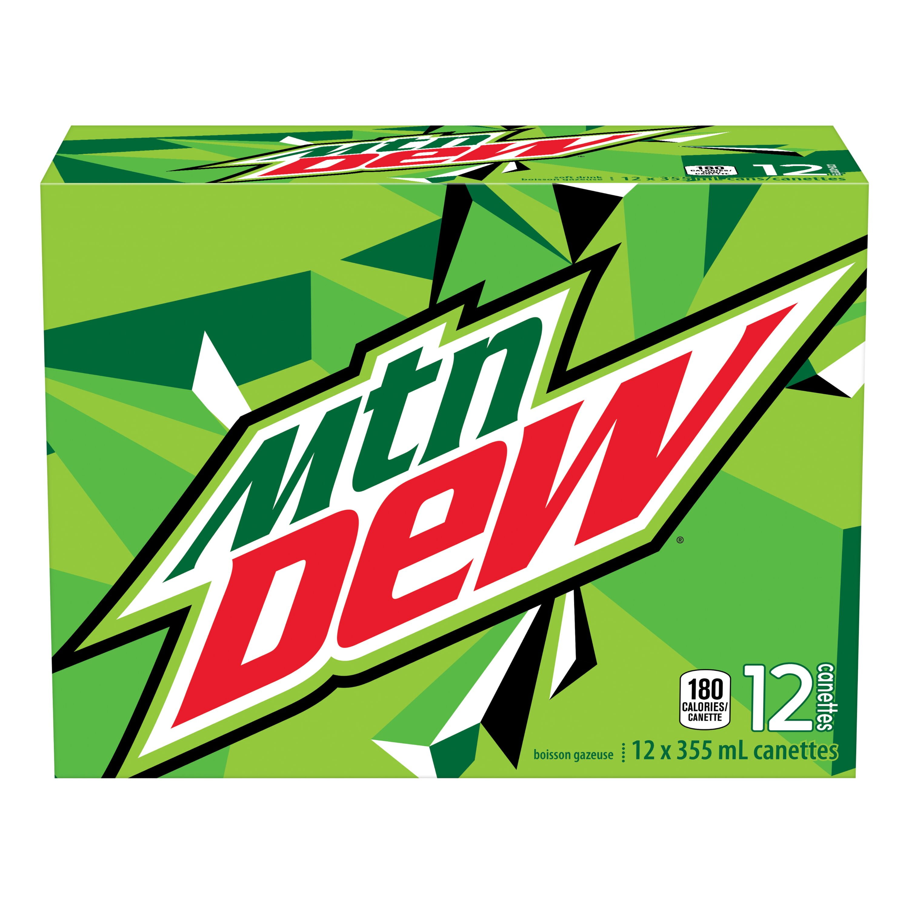 MTN Dew Soft Drink, 355 mL Cans, 12 Pack, 12x355mL