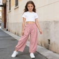 thumbnail image 6 of Baby Pants Kids Summer Beach Solid Casual Long Trousers Soft Breathable Pink 3-4 Years, 6 of 8