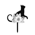 thumbnail image 2 of Décoration de Jardin, Statue Commémorative pour Chat en Fer Résistant aux Intempéries et à la Rouille, Design Protecteur de Cour, Décoration d'Ambiance Chaleureuse pour Pelouse, Patio, Allée, Cadeau de Vacances en Plein Air, 2 of 8