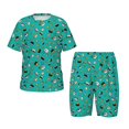 thumbnail image 1 of Fotbe Sushi (3) Pijama Estampada de 2 Piezas para Niños – Ropa de Dormir de Manga Corta Cómoda para Niños y Niñas, Camiseta y Shorts de Algodón-Large, 1 of 6