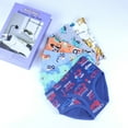 thumbnail image 2 of 6 Pieces Boys Soft Cotton Underwear Truck Dinosaur Multipacks Briefs Children Undies, 2 of 6