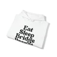 thumbnail image 4 of Bridge Player 70s 1970s Hoodie, Gifts, Hooded Sweatshirt, 4 of 4