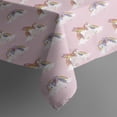 thumbnail image 3 of Pink Unicorn Group Pattern Rectangle Tablecloth 60"x84",Waterproof Polyester Rectangle Table Cloth, Wipeable Spillproof Polyester Tablecloth for Dining, Camping, Indoor and Outdoor, 3 of 5