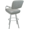 thumbnail image 2 of Swivel Extra Tall 34" Metal Bar Stool - M-110 WB - Hemsath Slate - White, 2 of 3