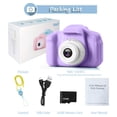 thumbnail image 4 of PayUSD Kids Camera for Boys Girls, Christmas Birthday Gift for Age 3-10, 1080HD Digital Video Cameras for Toddler, Portable Toy for 3 4 5 6 7 8 9 Year Old with 32GB SD Card-Purple, 4 of 10