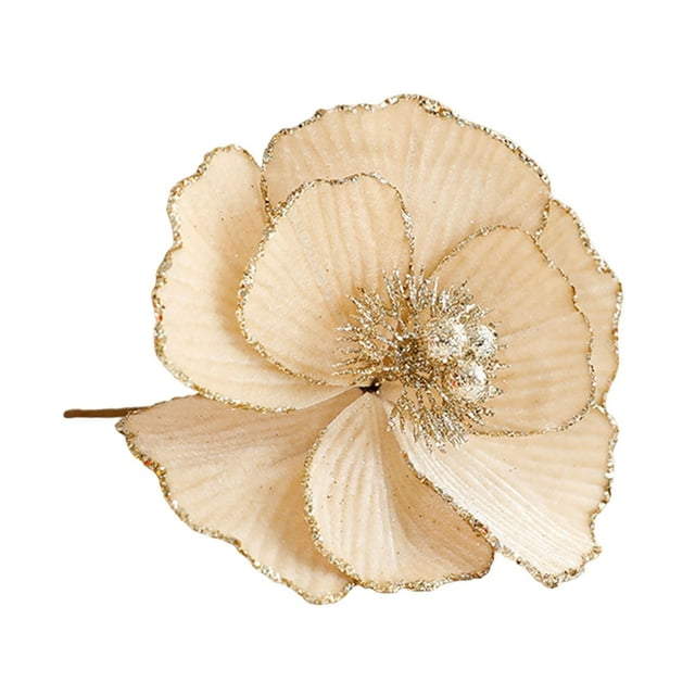 Colgante Navideño Elegante Flor Adorno Decorativo Navidad PVC Sofisticado Apropiado para Sesiones Fotográficas Decoración en Celebraciones 15 cm