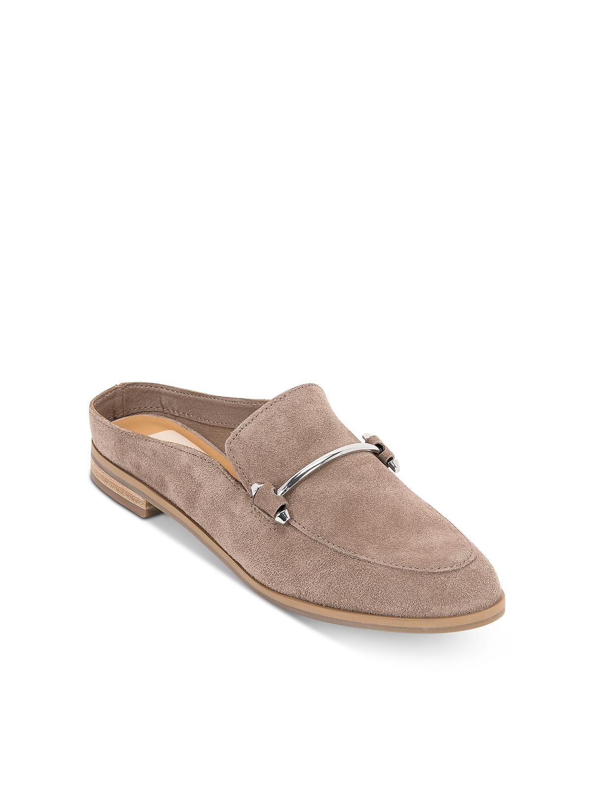 brown loafer mule