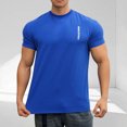 thumbnail image 2 of Mens Fitted T Shirt Cotton T Shirts Men Mens Athletic Shirts Moisture Wicking Short Sleeve Quick Dry Workout T-Shirt for Gym Running Exercise, 2 of 6