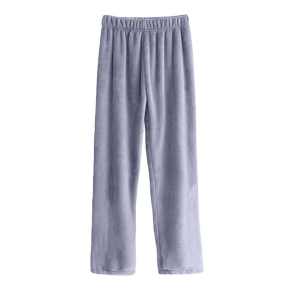 Sweatpants Women Thick Warm Fuzzy Velour Flannel Loose Fit Pajama Pants Fall Winter Loungewear One Size Womens Sweatpants