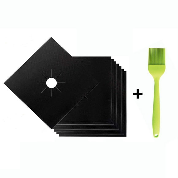 Cheers 8Pcs Reusable Gas Stove Top Cooker Protector Heat Resistant Microwave Oven Cover