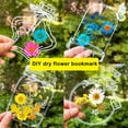 thumbnail image 6 of Tnobhg 20Pcs DIY Transparent Dried Flower Bookmarks Exquisite Design Creative Floral Plant Clear Bookmarks Decorations, 6 of 7