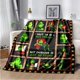 thumbnail image 1 of Manta de franela rectangular, manta de Navidad, manta usable de franela, manta de tiro única para sofá cama, regalos de navidad, 1 of 4