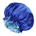 thumbnail image 2 of Satin Bonnet Silk Bonnet for Curly Hair Bonnet Braid Bonnet for Sleeping Bonnets for Women Large Double-Layer Adjustable, 2 of 5