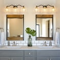 thumbnail image 4 of Bathroom Vanity Lights Black 3 Light Modern Vanity Light Fixtures, 4 of 5