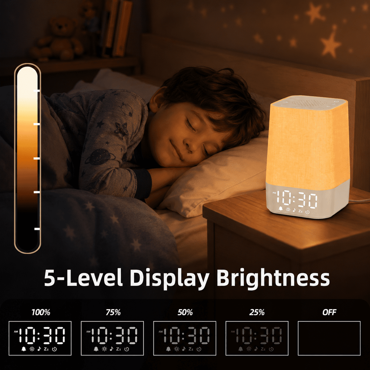 LEIKE Alternative Sunrise Alarm Clock with White Noise Sound Machine & Wake Up Light, Brown Noise & Nature Sounds for Adult Sleep, Gradual Sunrise Simulation Alarm Clock
