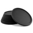 thumbnail image 1 of Perle Rare 8 Sous-Verre de Qualité Supérieure en Silicone Rond Noir, 1 of 5