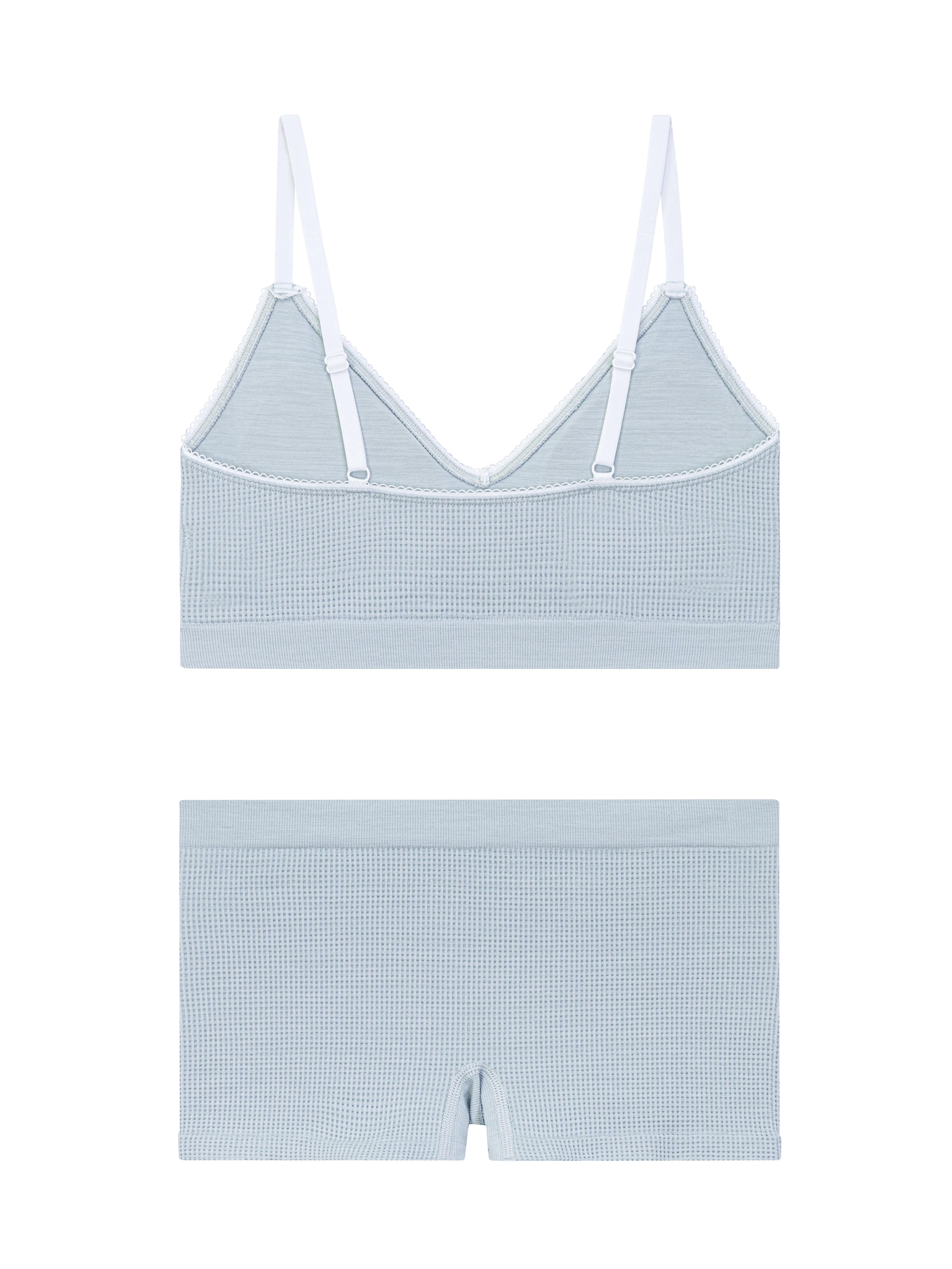 No Boundaries Seamless Triangle Bralette & Boyshort Set, 2-Piece, Women's XS-XXXL