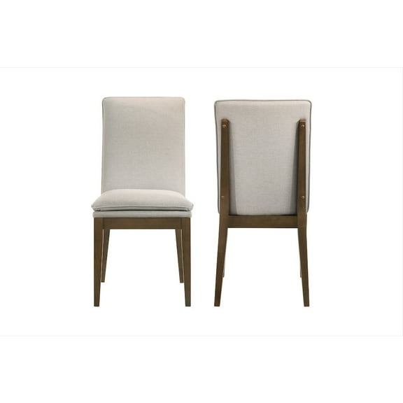 New Classic Furniture Maggie Solid Wood Dining Chair in Natural (Set of 2)