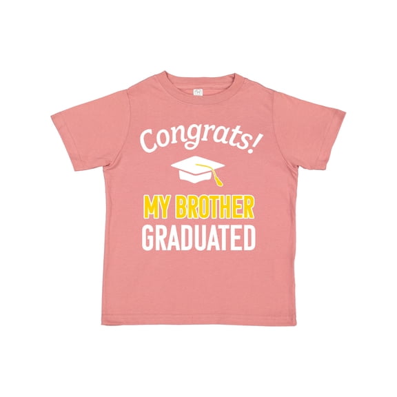 Inktastic Congrats My Brother Graduated with Cap Boys or Girls Toddler T-Shirt