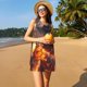 thumbnail image 3 of Balery Western Fire Cowboy Vestidos de verano para mujer con estampado: vestido holgado sin mangas, vestido playero informal y cómodo para días calurosos., 3 of 7