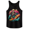 thumbnail image 3 of HCYSFG Men Surf Drink Graphic Tank Fashion Loose Fit Sleeveless Vest Top Classic Vintage Cartoon Music Festival Summer T-Shirt, 3 of 3