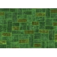 thumbnail image 1 of Ahgly Company Indoor Rectangle Patchwork Green Transitional Area Rugs, 7' x 10', 1 of 4