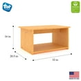 thumbnail image 4 of Tot Mate Toddler's Activity Table, Kids Play Center and Toy Storage, Wood, Maple 32" x 20 1/2" x 16", 4 of 7