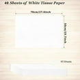 thumbnail image 7 of 40 Sheets White Tissue Paper 28 x 20 Inches Recyclable White Wrapping Paper Bulk for Weddings Birthday DIY Project Festival Wrapping Crafts Decor, 7 of 7
