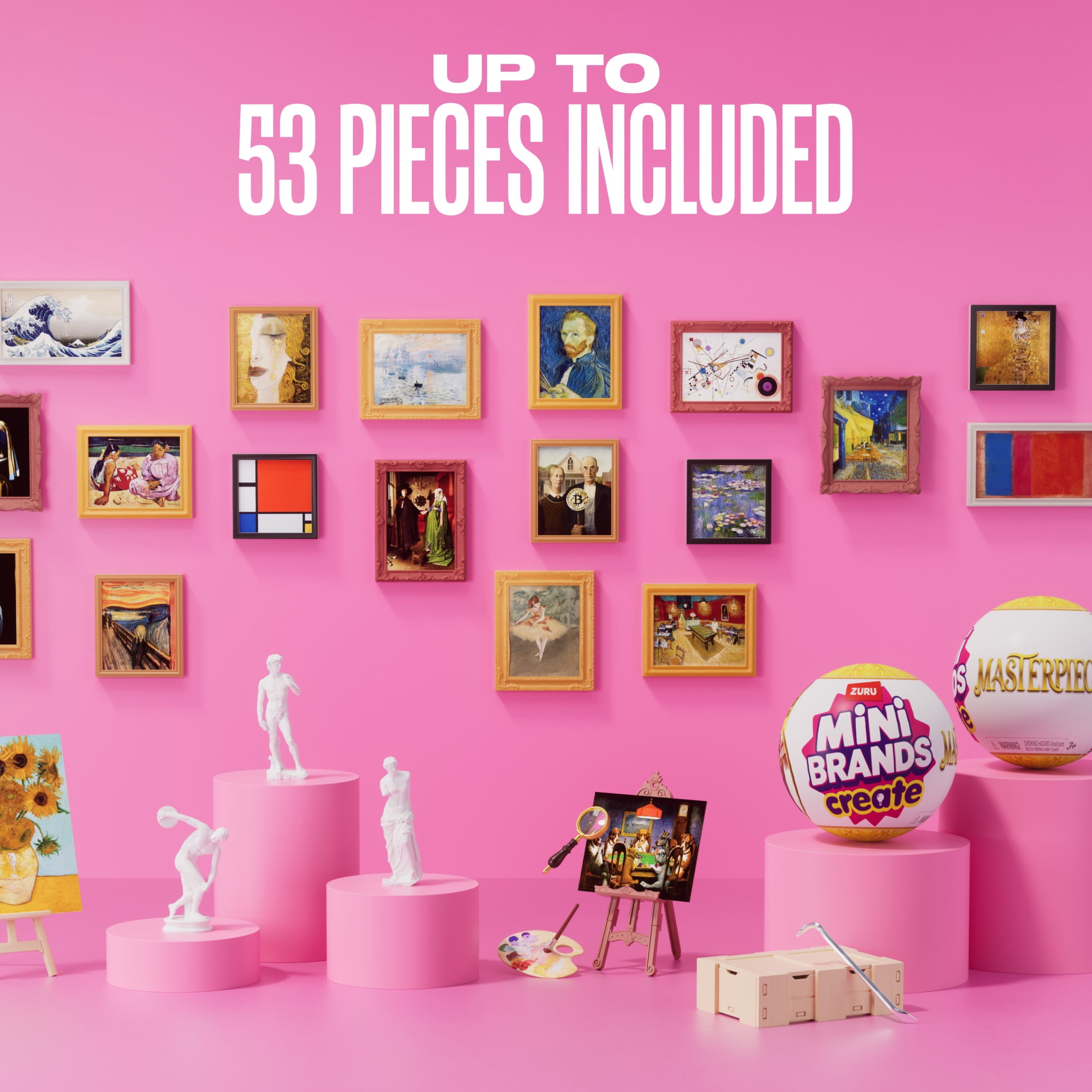 Mini Brands Mini Masterpieces Series 1 Novelty Blind Unboxing Collectible Toy by ZURU
