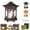 B, variant on Zen Pavilion Lantern Aroma Diffuser 160ml, Pagoda Essential Oil Diffuser and Night Light with 2 Mist Modes Warm and Cool White LED Quiet Aromatherapy for Yoga Meditation Spa Bedroom