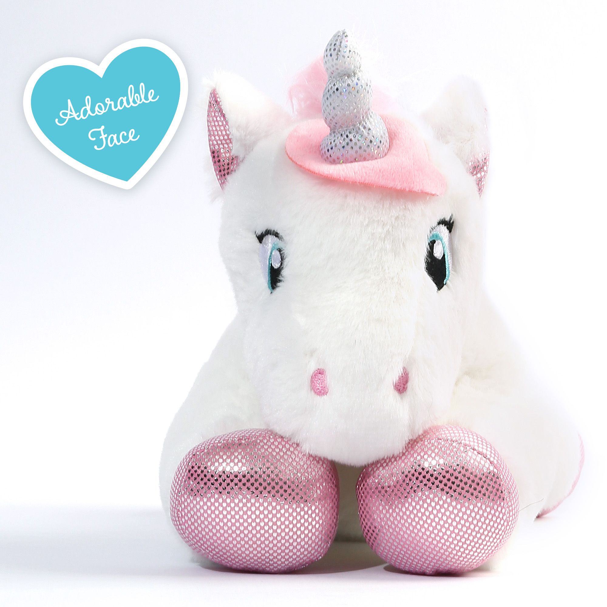 LotFancy 2 Pcs 12" Unicorn Stuffed Animal Plush Toys Gifts for Kids, Girls, Purple and White - image 5 of 9