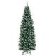 thumbnail image 3 of Costway Árbol de Navidad preiluminado de 180 cm con bisagras y lápiz delgado de Navidad con 250 luces LED y 618 puntas, 3 of 3