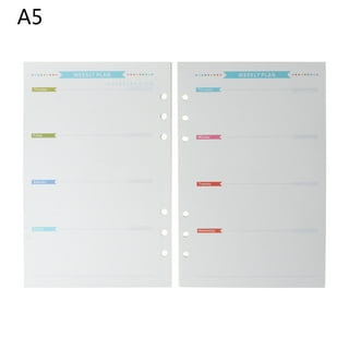A5 6-Ring Planner kit with Planner Refill Inserts, Cash Pockets, Matched  Labels, Christmas Gift Kit …See more A5 6-Ring Planner kit with Planner