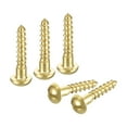 thumbnail image 1 of Vis en Bois M2 x 10mm Tête Ronde Fendue Vis en Laiton Auto-Tappante Vis de Menuiserie 45 Pcs, 1 of 6