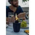 thumbnail image 3 of TIKI Brand Herringbone Blue Glass Tabletop Torch Set of 3, 3 of 5