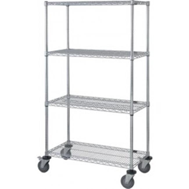 Alera Three-tier Wire Rolling Cart 28wx16dx39h Black Anthracite Sw342416ba for sale online 