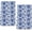 Blue Flower, variant on Colorful Floral Kitchen Towels, Orange and Blue Decorative Dish & Tea Towels Set of 2, Spring Summer Hand Towel Dish Cloths for Farmhouse Kitchen Cleaning Drying