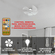 thumbnail image 5 of LÁMPARA VENTILADOR FOCO VENTILADOR DE TECHO LUZ, 5 of 5