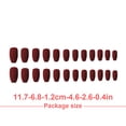 thumbnail image 4 of tredstone 1 Set Press on Nails Coffin Solid Color Detachable Extension Long Artificial Matte Wraps Full Cover Ballerina Salon DIY Type 6, 4 of 6
