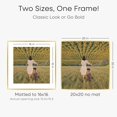 thumbnail image 3 of Marco de fotos Homeforia Gold Metal 20 x 20 cm con vidrio templado, 3 of 9