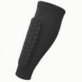 thumbnail image 1 of 2xSoccer Shin Guards Mangas De Pierna De Fútbol Para Adolescentes Adultos Softbol Voleibol Negro L, 1 of 8
