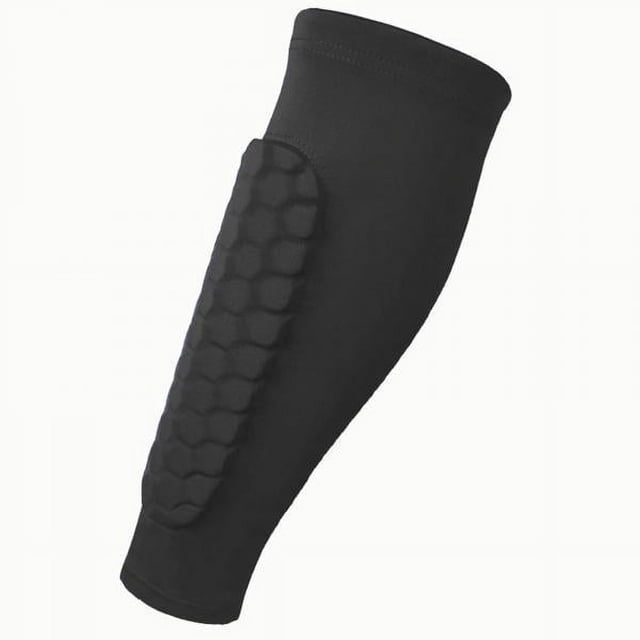 2xSoccer Shin Guards Mangas De Pierna De Fútbol Para Adolescentes Adultos Softbol Voleibol Negro L