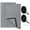 Grey-2-2 Pack-38IN X 62IN, variant on Grey 47IN X 63IN Thermal Oxford Cloth Window Curtain Layer Kit