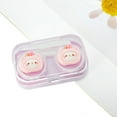 thumbnail image 5 of Unique Bargains 1 Set Contact Lens Case Contact Lens Container Contact Lens Carrier Kitten Pattern 2.68"x1.77"x1.1" Purple, 5 of 5
