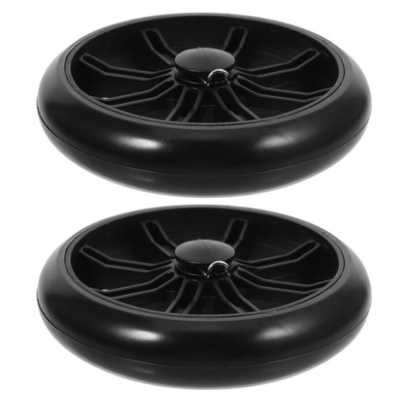 LEORX Black Plastic Heavy Duty Stair Climbing Cart Wheels 2Pack 6.10X6.10X1.4In