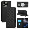 thumbnail image 2 of PU Leather Flip Window Support Wireless Charging Case for Apple iPhone 12 13 14 15 16 Pro Max 12Mini 13Mini 14Plus 15Plus 16Plus, 2 of 11