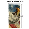 thumbnail image 5 of Orinice Bald Eagle Flag Sky Quick Dry Bath Towel 27.5x55in Ultra-Fine Fiber Beach Towel Tropical Print Blanket 55x27.5in, 5 of 7