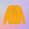 thumbnail image 5 of Halloween Swiss Cheese Food Costume Mens Long Sleeve T Shirt, 5 of 5