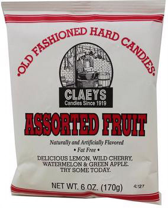 Claeys Assorted Fruit Old Fashioned Hard Candies - 6-oz. Bag